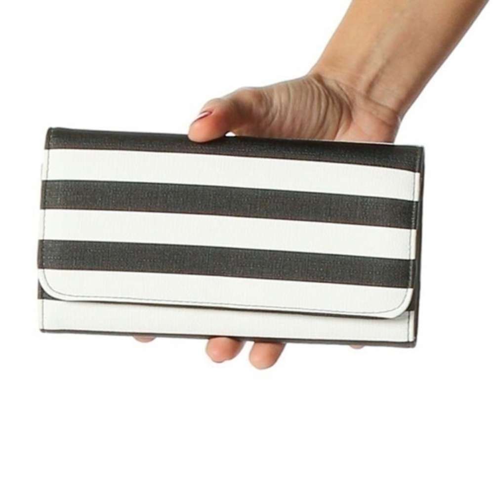 KUT from the Kloth Black and white striped wallet